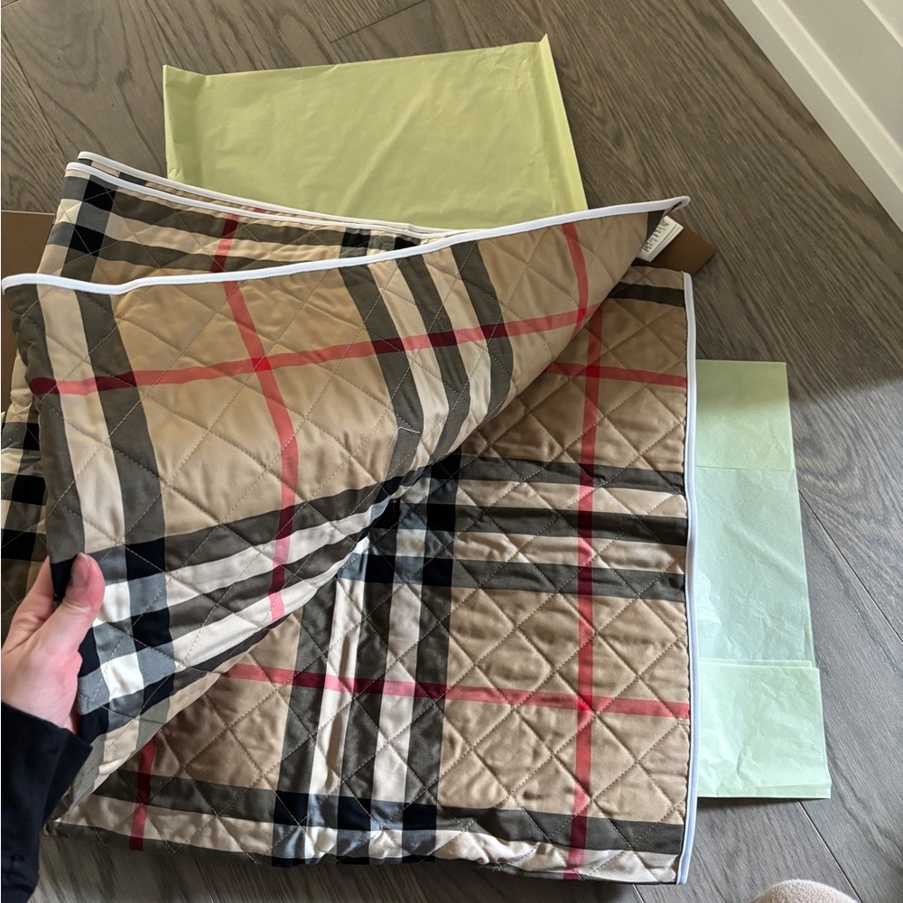 NOT FOR SALE Burberry Plaid Patterned baby blanket